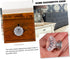 6pcs Uonlytech Mini Decorative Knobs Plastic Cabinet Pull Handles for Bedside Cabinets Practical Replacement Hardware
