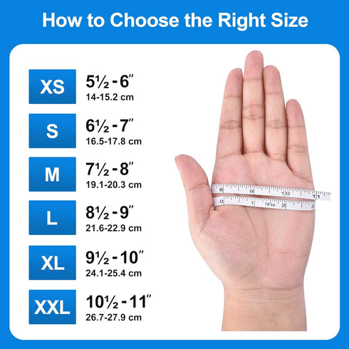 Schneider Blue Vinyl Synthetic Exam Gloves, Medium, Box of 50, 4-mil, Powder-Free, Latex-Free, Non-Sterile
