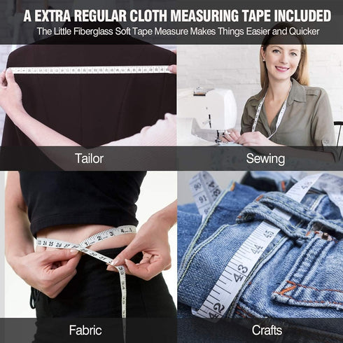 Automatic Telescopic Tape Measure Body Measure Tape 60 Inch (150cm) Self-Tightening for Weight Loss Muscle Gain