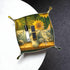 KKdskkds Sleeping Cat On Sunshie Bench Sunflowers Personalized Fun Leather Storage Tray Desktop Organizer Decorative