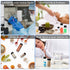 100 Pack 4ml Clear Glass Vials with Screw Caps, Small Liquid Bottle Vials for Essential Oil