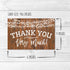 Hadley Designs 24 Rustic Wood Thank You Cards with Envelopes - Great Note for Adult Funeral Sympathy or Gift Gratitude