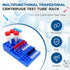 Multifunctional Test Tube Vial Rack, Trapezoidal Centrifuge Sample Bottles Rack, Stackable Vial Holder for 0.2ml-50ml