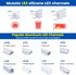 16.5FT/5M IP67 11MM USC4 5M Muzata Silicone LED Channel Waterproof and Dustproof Flexible Bendable Spotless Diffuser