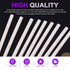 Swpeet 15Pcs Milkly Plastic Rods Assortment Kit - Diameter 8mm Length 250mm ABS Round Stick for DIY Model Making