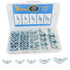 Yoliko 38 Pcs 5 Sizes 5/32",3/16",1/4",5/16",3/8" Wingnuts, Quality Carbon Steel Wing Nuts Zinc