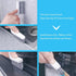 Set Use,2 Lumkew Grout Cleaner Brush V Shape, Stiff Grout Cleaning Brushes for Tile Floor, Handheld Grout Scrub Brush
