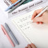 FIOVER Gel Pens, 10pcs 0.5mm Black Ink Quick Dry Fine Point Writing Pens for School Office Home