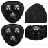 8pcs FOMIYES Black Stainless Steel Ball Bearing Self Adhesive Mini Caster Wheels for Furniture Storage Boxes Bedside