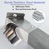LIWEIKE Brushed Nickel Shower Foot Rest Bar Wall Mount Shower Stool for Shaving Legs Non-Slip Scrub Shower Foot Step