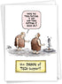 NobleWorks Funny Birthday Card Cartoons - Hilarious Comic Humor Notecard with Envelope (Dawn of Tech Support)