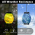 Solar Hanging Lanterns Outdoor, Waterproof Solar Glass Lights, Color Changing Led Lamp Light for Garden Yard Tree Home