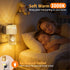 2pcs Dimmable Night Lights Plug Into Wall with Planet, LED Night Light Dusk to Dawn Sensor with Warm Lighting Auto