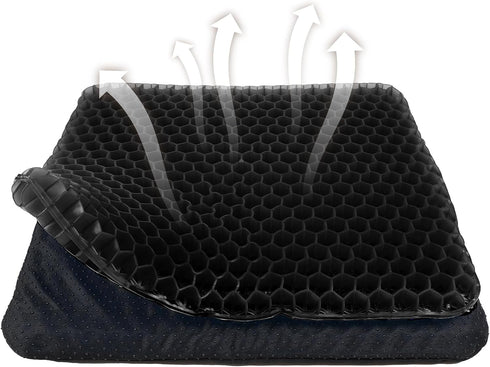 Yimiyaa Gel Seat Cushion, Double Thick Egg Gel Cushion for Pressure Pain Relief,