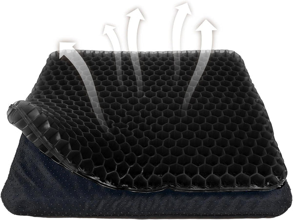 Yimiyaa Gel Seat Cushion, Double Thick Egg Gel Cushion for Pressure Pain Relief,