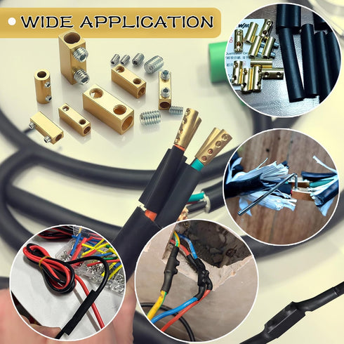 50pcs 2, 4, 6, 8, 10, 12AWG Wire Connectors, Quick Wiring Connection Terminal, Circuit Connector Wire Connector