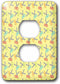 3dRose lsp_210861_6 Cute Green, Pink, and Light Blue Scissors Pattern 2 Plug Outlet Cover, Multicolor by 3dRose