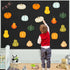 Lucleag 45 PCS Pumpkin Cutouts - Bulletin Board Decoration for Thanksgiving Fall Autumn School Classroom