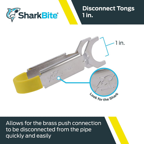 SharkBite Disconnect Tongs, 1 Inch, for Push to Connect Brass Plumbing Fittings, U715A