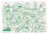 modern-twist 10 x 14 Reusable Coloring Doodle Mat, 100% Food-Grade Silicone, Transportation Pattern