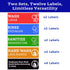 Wash Rinse Sanitize Sink Labels - 12 Labels (2 Sets, 7.3x2.5 in) - Ideal for Restaurants and Commercial Kitchens