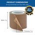 Teflon Tape, 2 in 30 FT Fabric PTFE Tape for Hand or Vacuum Impulse Sealer Machine, Coated Adhesive Tape