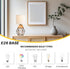 Set 2 Hamilyeah Table Lamps of with On/Off Switch, Farmhouse Woven Bedside Lamps for Night Stands with Beige Linen