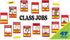 Eureka Peanuts Mini Class Jobs Bulletin Board Set - 46 Pieces Classroom Decorations for Teachers
