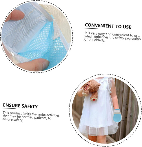 2pcs GLEAVI Straps for -extubation Medical Safety for Hospital Use Breathable and Design for Patient Safety for Elderly