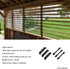 Explranltec 11 (48'') Deck Sunblind System Brackets, Louver Hardware System for Blinds and shutters, Heavy-Duty Steel