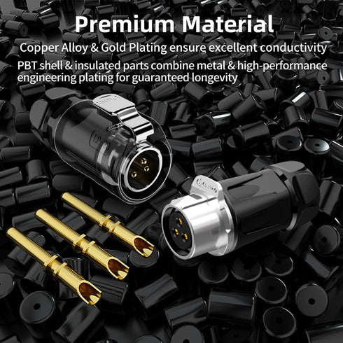 CNLINKO LP-20 9 PIN Waterproof Connector, IP68 Circular Quick Plugging Aviation Connector, Marine Industry Male Plug