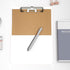 Hongri 2 Pack Plastic Clipboards with Pen Holder, 8.5x11 Letter Size for Classroom, Office, School