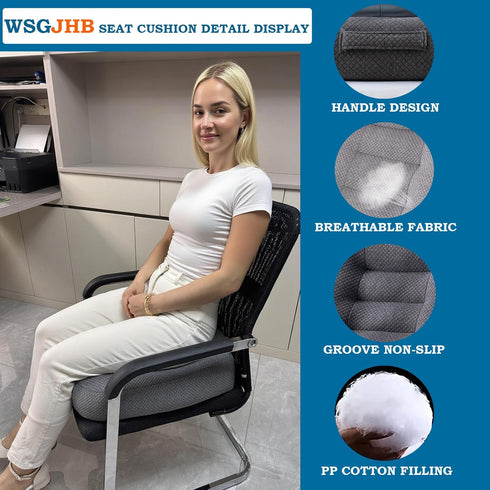 Adult Booster Seat Cushion, Car Seat Cushions for Short People/thick Office Chair Booster Seat Increase Field of View