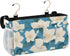 SyXIOP Chic White Clematis Flowers Teal Background Bedside Storage Bag Organizer Table Cabinet Storage Organizer