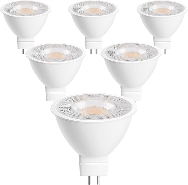 SETEN 6 Pack MR16 LED Bulb, GU5.3 Bi-Pin Base, 5W (50W Equivalent) 5000K