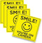 Smile You're on Camera Sticker, 6x6 Inch, 4 Pack, Durable Black and Yellow, Self-Adhesive