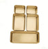 ArtHue Drawer Organizer Storage Box , 5pcs Stainless Steel Kitchen Gold Utensils Tray