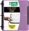 Five Star Flex Refillable Notebook, College Ruled Paper, 1-1/2 Inch TechLock Rings, 300 Sheet Capacity, Purple