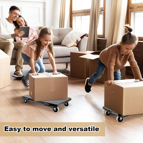 LANIAKEA 4 16.3 11 Inch 500 Lbs Heavy Duty Furniture Dolly with Wheels - x Portable Flat Dolly for Moving, Capacity