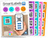 QR Code Smart Labels, Color Coded Scannable Stickers for Storage Bins, Moving Containers & Organization, Pack of 48