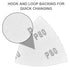 80 Grit Triangular Multitool Sandpaper 80mm for Wood Sanding, Pack of 20, Fit 3-1/8 Inch Oscillating Multi Tool Pads
