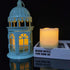 2 Pack 3 Outdoor Battery Operated Flameless Candles, Waterproof with Timer for Decoration