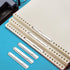 QYH Self-Adhesive Prong Paper Fasteners - 1 inch Capacity, 130 Fasteners/Box