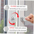 4pcs ORFOFE Suction Cup Mount Door Handle Lock Elderly Shower Handle Non-Slip Safety Grab Bar for Bathroom Cabinet Easy