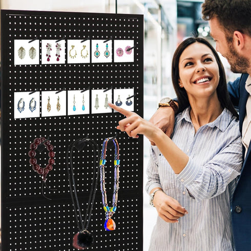30 Packs 6-inch Long Metal Pegboard Hooks, Standard Hooks for Pegboard Panels
