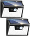 Peasur 2 Pack Solar Lights Outdoor Motion Sensor, 140 LED Solar Powered