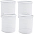 Pen Holder Mesh Pencil Holder, Metal Cup Organizer for Desk Office, White, 4 Pack
