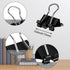 SANNIX 150 PCS Mini Binder Clips, 5/8 inch 15mm Black Paper Clamps