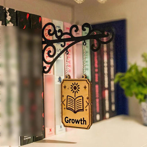 clould fitness Book Nook Tavern Hanging Bookshelf Label Tavern Style Decoration Unique Shelf Accessories for Home