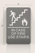 HeadLine ADA Plastic Fire Use Stairs Sign